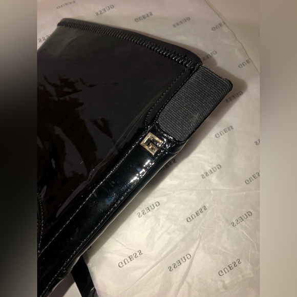 GUESS Women's Bowey Stiletto Patent Stretch Over-the-Knee Boots New - Picture 4 of 5